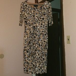 Abstract circle print dress
